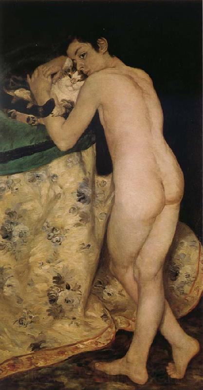 Pierre-Auguste Renoir Le jeune Garqon au Chat